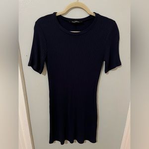 Reformation navy knit mini dress